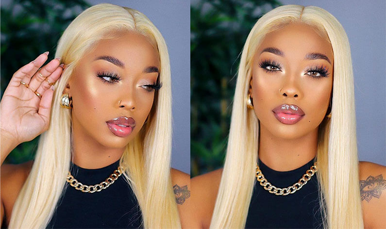 blonde lace front wig