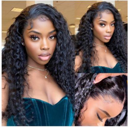 lace front wig middle part