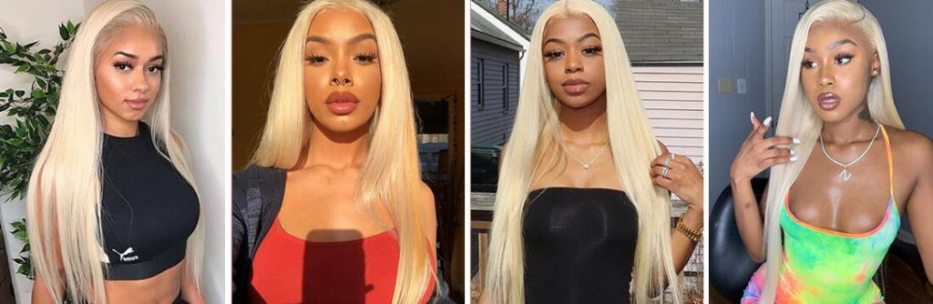 blonde lace front wig
