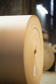 A brown kraft paper with roll