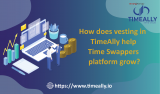 How does vesting in TimeAlly help Time Swappers platform grow?